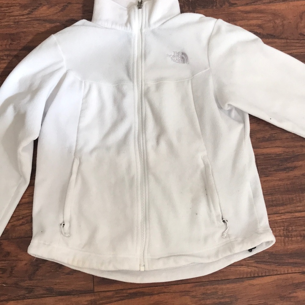 White north face jacket